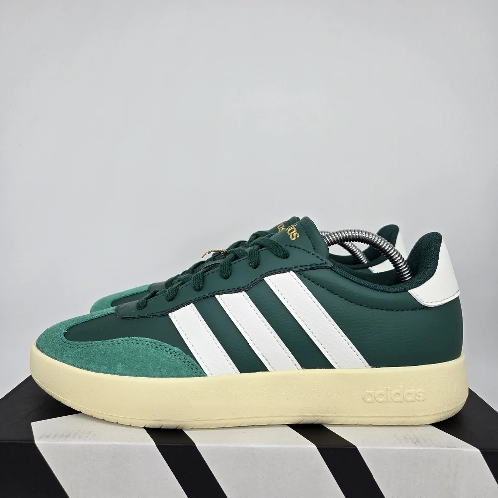 New adidas Barreda Lifestyle Collegiate Green Core White Men's Shoes Size 11.5